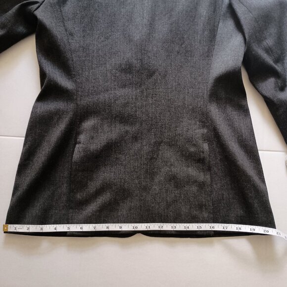 Bern and Mort Women’s 98% Wool Blend Gray Blazer Coat Size 10 - Picture 12 of 14